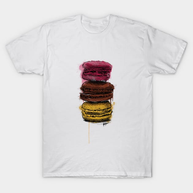 Macaron stack T-Shirt by colourofoctober